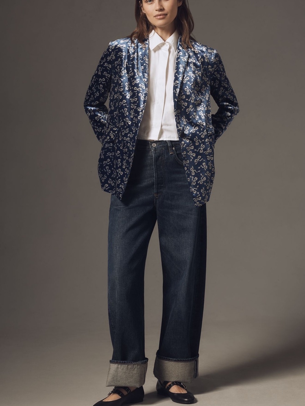 *Anthropologie Tessie Blazer by Maeve Velvet Edition